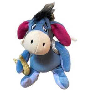 Disney Store Cupid Eeyore Valentines Day Bean Bag Plush Winnie the Pooh 9"
